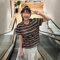 Miu Miu Strip Short Sleeve Shirt