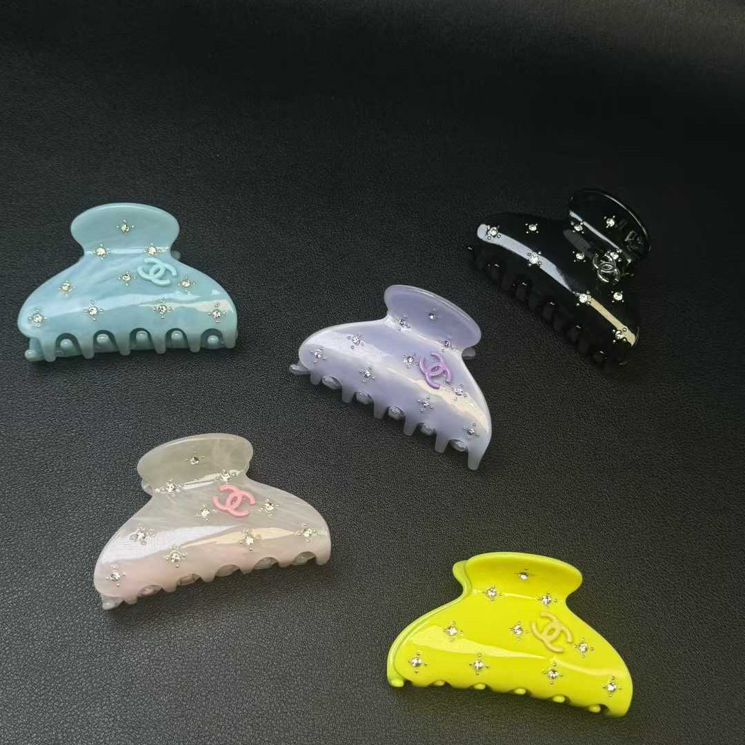 Chanel Small Colorful Hair Claw (Total 5pcs)