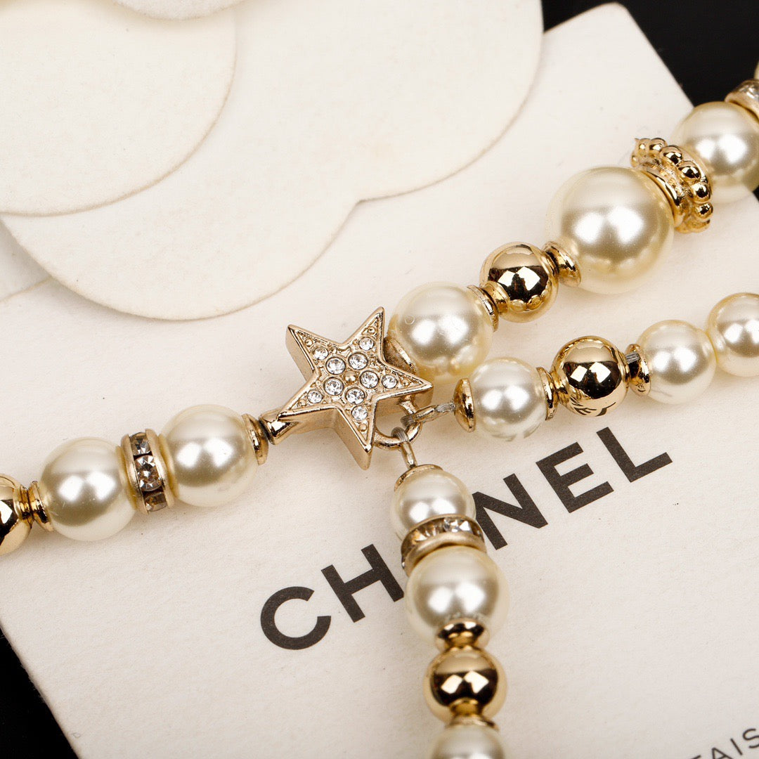 Chanel Pearl Star Waist Chain