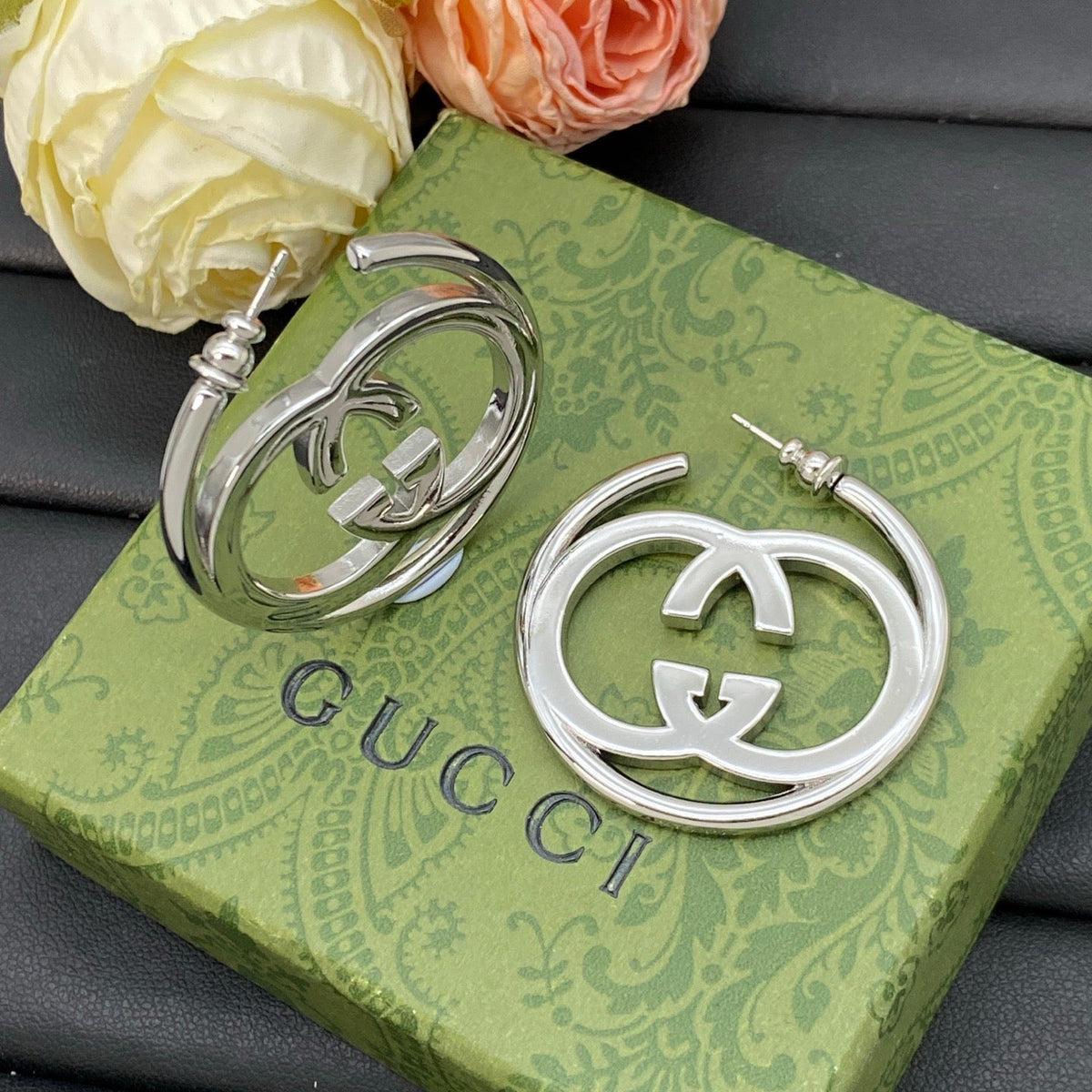 Gucci Silver Hoop Earrings