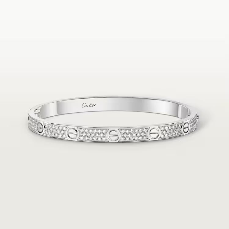 Cartier LOVE Bracelet, Medium Model, Paved
