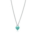 Tiffany Return to Tiffany Full Heart Necklace in Sterling Silver with Tiffany Blue
