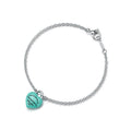 Tiffany Return to Tiffany Full Heart Bracelet in Sterling Silver with Tiffany Blue