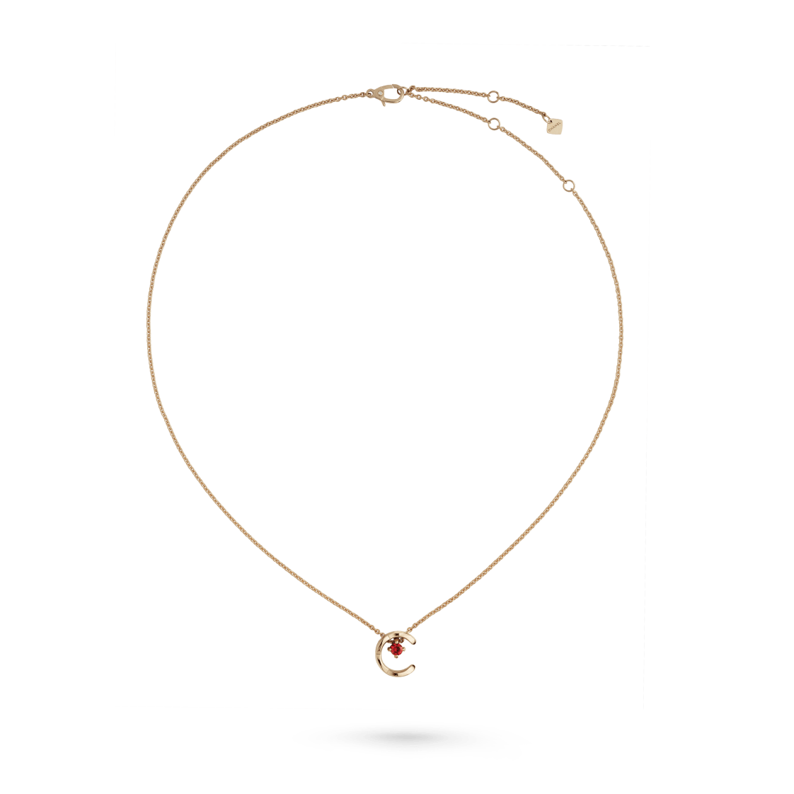 Chanel Coco Necklace Ruby Beige Gold