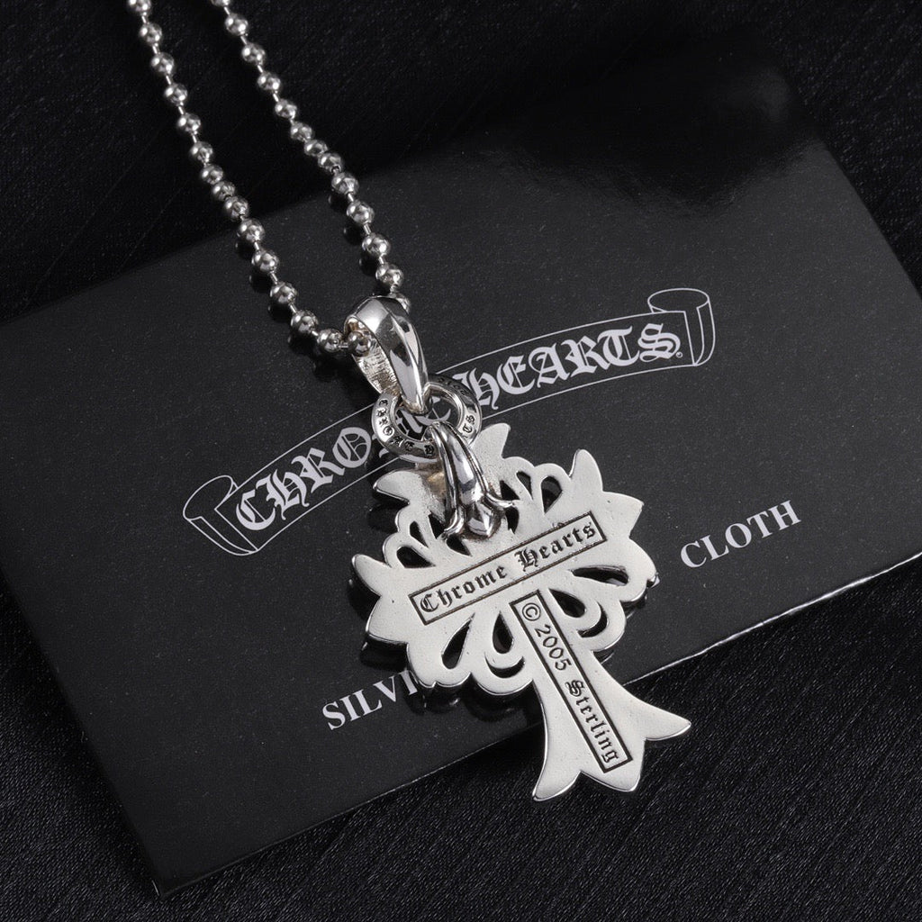 Chrome Hearts Diamond Pendant Necklace