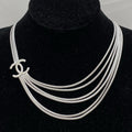 Chanel Layered Silver Necklace