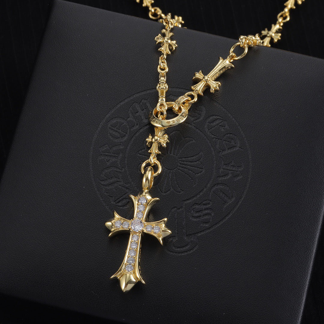Chrome Hearts Plain Diamond Necklace