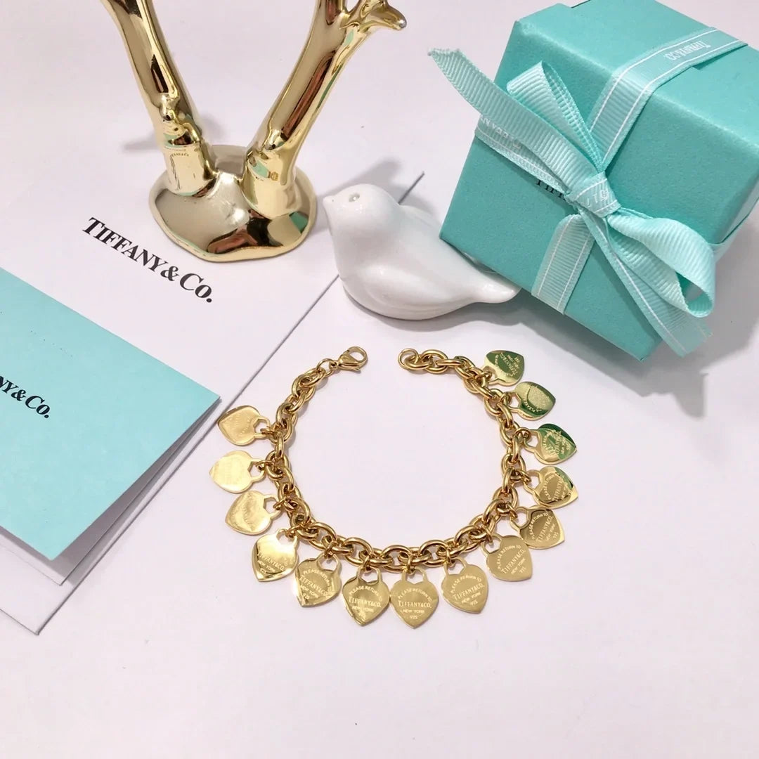 Tiffany Multi-heart Tag Bracelet