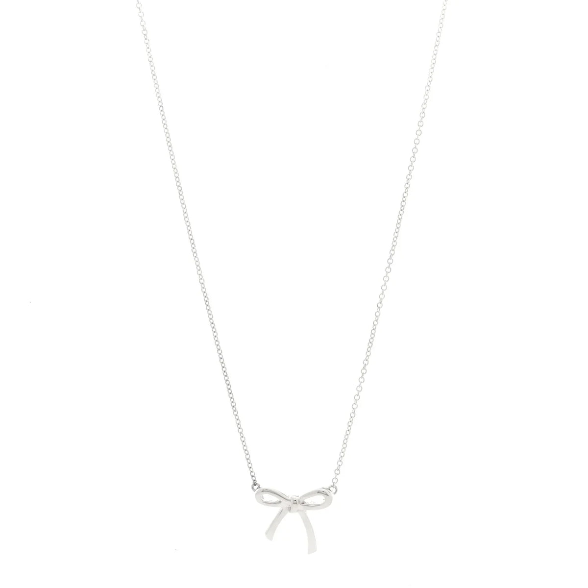 Tiffany Bowknot Silver Necklace