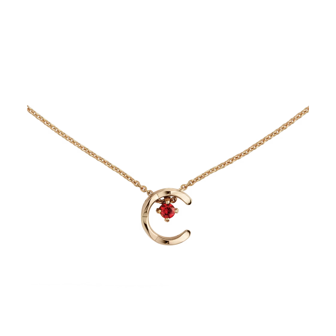 Chanel Coco Necklace Ruby Beige Gold