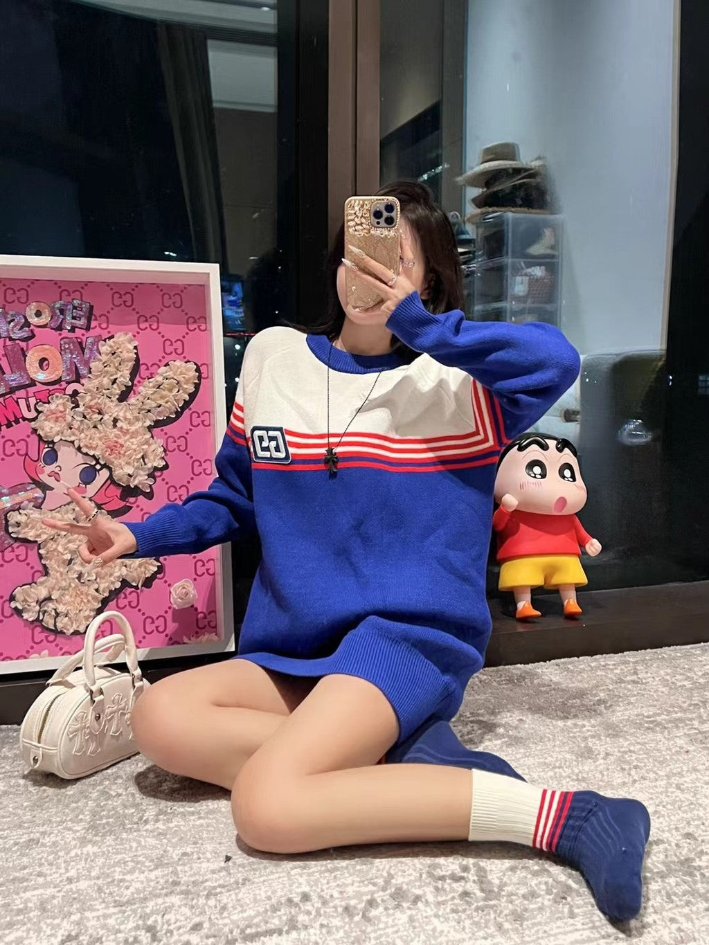 Gucci Blue Long Sweater